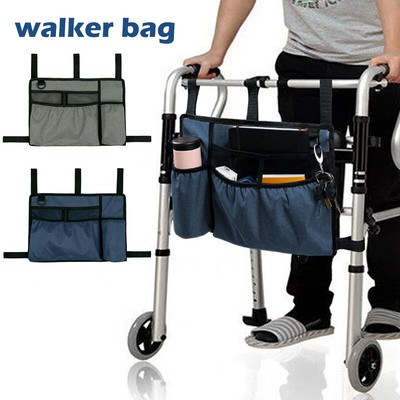 Walker Bag Basket with Cup Holder Suit for Adult Folding Walkers Rollator* .p