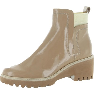 

Dolce Vita Женские бежевые лакированные ботильоны Huey 9,5 средний (B,M) BHFO 8133, Cafe patent leather