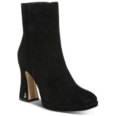 

Женские черные замшевые ботильоны Sam Edelman Jaye 9, средние (B,M) BHFO 3279, Black suede