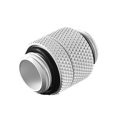 Bitspower G1/4'' Male to Male Extender Fitting (14mm), Rotary, Deluxe White