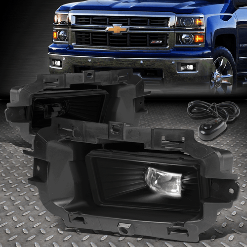 [МОЩНЫЙ СВЕТОДИОД] ДЛЯ 14-15 CHEVY SILVERADO 1500 ПРОТИВОТУМАННАЯ ФАРА С ДЫМЧАТЫМИ ЛИНЗАМИ и ВЫКЛЮЧАТЕЛЕМ