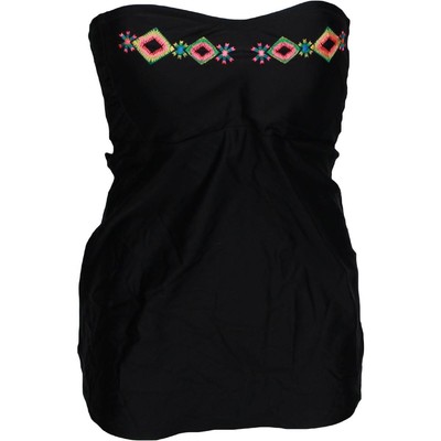 

Jessica Simpson Женский черный купальник с вышивкой и рюшами, размер  BHFO 9916