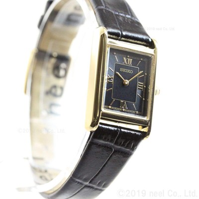 Pre-owned Seiko Selection Nano Universe Stpr070 Black Gold Solar Women's Watch With Box