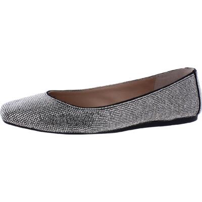 

INC Womens Juney Rhinestone Square Toe Slip on Ballet Туфли на плоской подошве BHFO 4991, Juney
