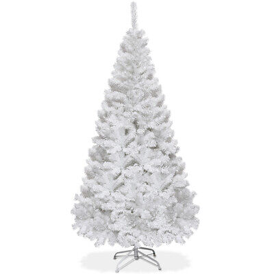 6Ft Artificial PVC Christmas Tree W/Stand Holiday Season Indoor Outdoor White