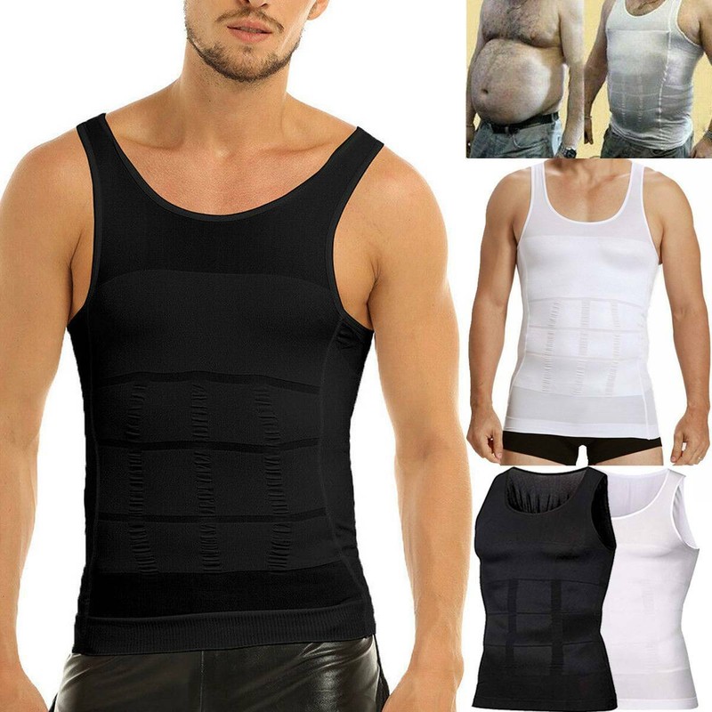 Männer Abnehmen Body Shaper Kompression Weste Mieder Unterwäsche