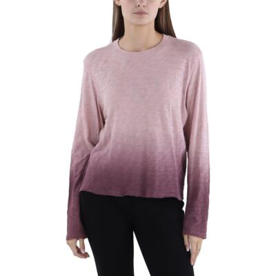 Женская фиолетовая футболка ATM Многоцветный пуловер l Top Top L BHFO 8862