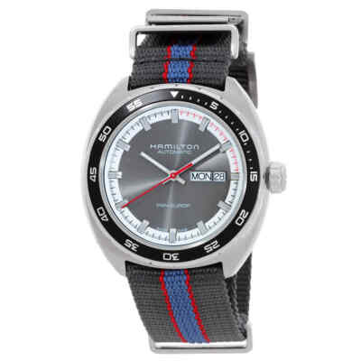 Мужские часы Hamilton American Classic Pan Europ с автоматическим серым циферблатом H35415982