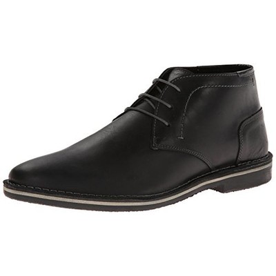 Мужские ботинки Harken из черной кожи на шнуровке Steve Madden 9.5 Medium (D) BHFO 9853
