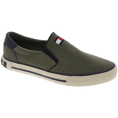 

Мужские лоферы Tommy Hilfiger Roaklyn Green Canvas 8 Medium (D) BHFO 2941, Olive/white, Roaklyn