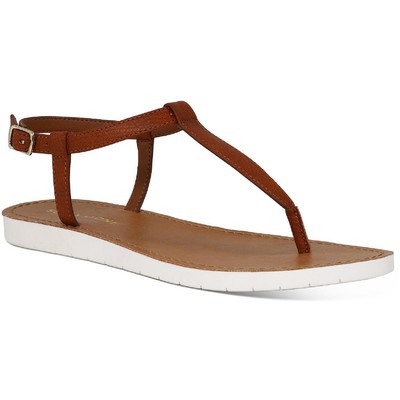 Женские сандалии Sun + Stone Kristi Brown Thong Sandals 9 Medium (B,M) BHFO 7380