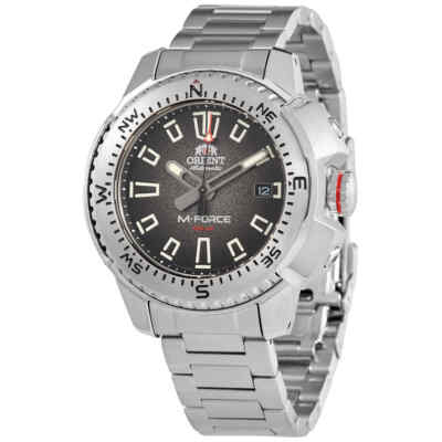 Pre-owned Orient M-force Automatic Black Dial Men's Watch Ra-ac0n01b10b