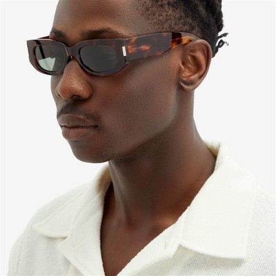 Pre-owned Saint Laurent Yves  Sl-697-002 Havana Sunglasses