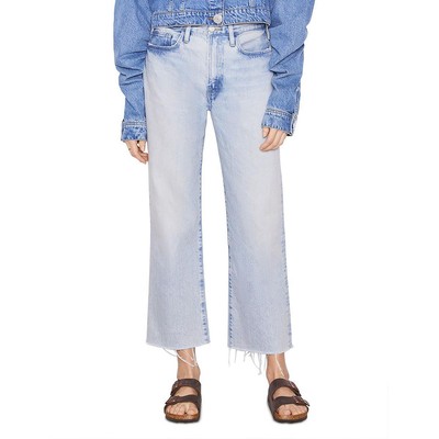 

Женские укороченные джинсы Frame Le Jane Denim с необработанным краем и высокой посадкой BHFO 1121, Luster, Le Jane