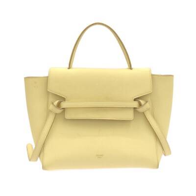 Auth CELINE Belt Bag Micro Cream grained calfskin Women s Handbag