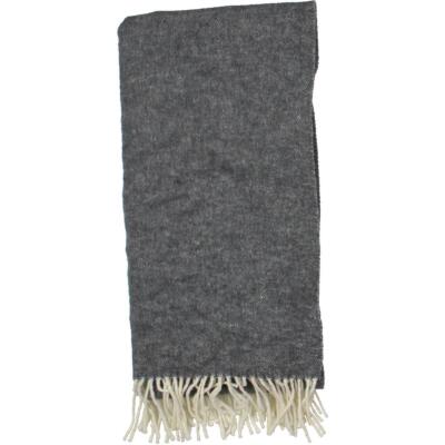 

Женский серый шарф с запахом и бахромой из смесовой шерсти Eileen Fisher O/S BHFO 9651, Charcoal