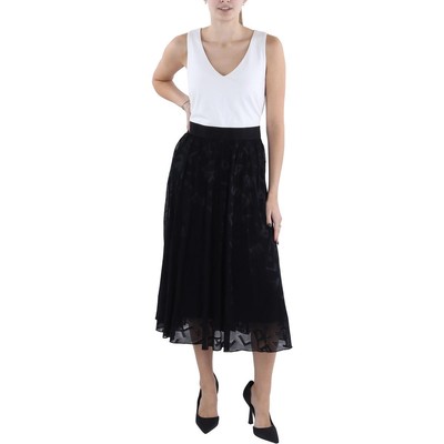 Женское черно-белое миди-платье с логотипом Karl Lagerfeld Paris, облегающее и расклешенное, S BHFO 0679