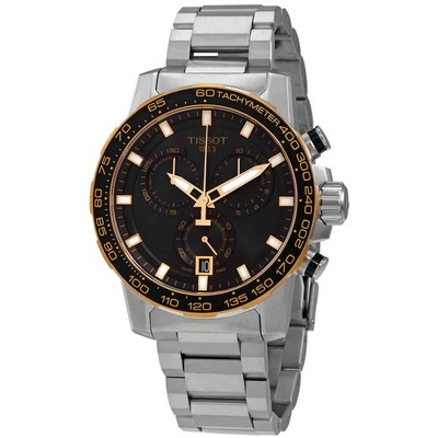Мужские черные часы Tissot Supersport - T125.617.21.051.00
