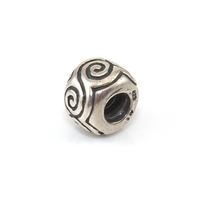 Pandora ALE Sterling Silver Swirl Waves Bead Charm