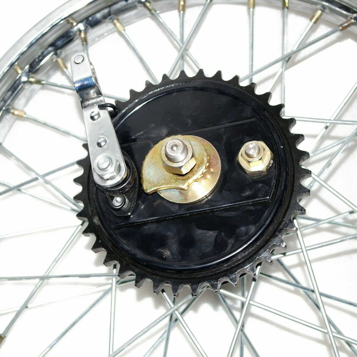 Fits Royal Enfield BSA Rear Wheel Rim 19'' Complete + Spoke Half + Hub 
