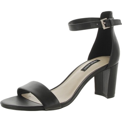 Nine West Womens Pruce Leather Slip On Casual Block Heel Shoes BHFO 5893