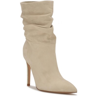 Женские ботинки до середины икры Nine West JENN цвета слоновой кости 8.5 Medium (B,M) BHFO 7729