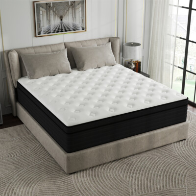 10''12''14'' Hybrid Mattress In A Box Memory Foam Spring Twin Full Queen King Size
