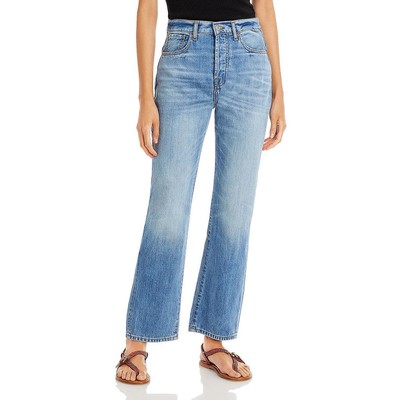 7 For All Mankind Женские синие джинсы с высокой посадкой и прямыми штанинами 27 BHFO 7784