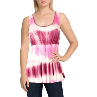 

Женский розовый пуловер с открытой спиной Jolt Tie-Dye, футболка для юниоров  BHFO 4088, Magenta mist