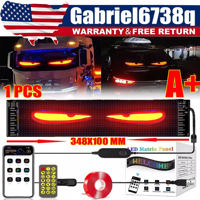 Truck-Specific Devil's Eye LED-Screen Car Eye Light Truck Dynamic LED