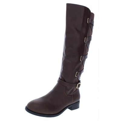 Thalia Sodi Womens Veronika Brown Riding Boots Shoes 9 Medium (B,M) BHFO 8686
