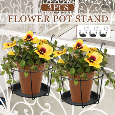 3X Metall Pflanzenständer Blumentopfhalter Pflanzständer Garten Pflanzen Ständer