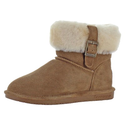 Женские замшевые ботильоны Bearpaw Abby коричневого цвета, обувь 8 Medium (B,M) BHFO 7232