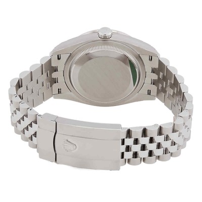 Pre-owned Rolex Datejust 36 Automatic Chronometer Diamond Grey Dial Watch 126284gyrj