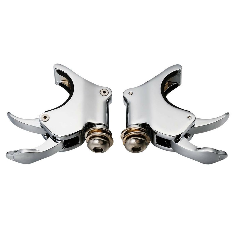 39mm 41mm 49mm Quick Release Chrome Windshield Clamps For Harley Dyna