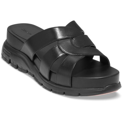 Cole Haan Женские черные босоножки-горки с прорезями ZG 8,5 Средний (B, M) BHFO 3645