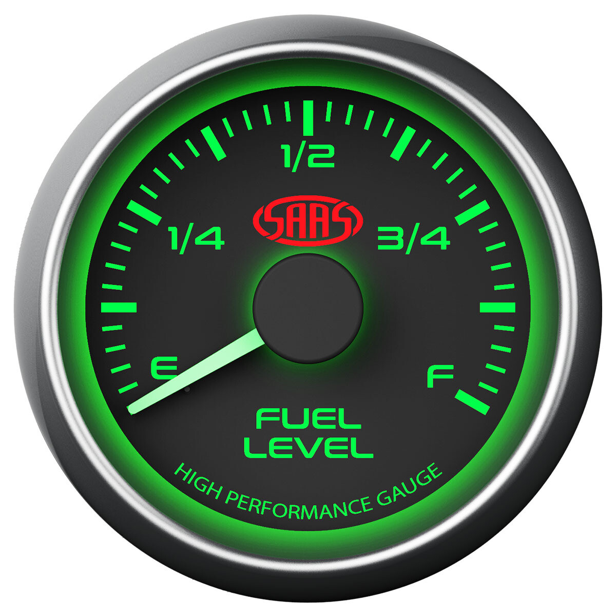 Fuel Level Gauge SAAS Black Muscle Series 52mm/ 2" with MultiColour