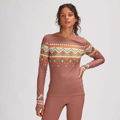 

Легкий базовый слой из полиэстера Stoic — женский, Rust Fair Isle, Stoic