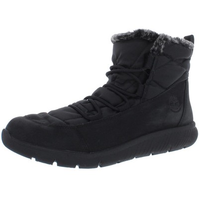 

Timberland Womens Boltero Suede Faux Fur Winter Boots Cold Weather BHFO 7257, Black nubuck, Boltero