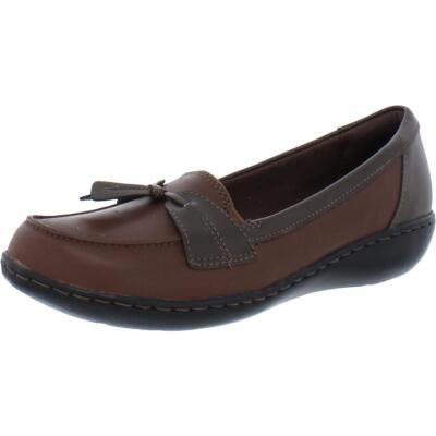 Женские коричневые лоферы Clarks Ashland Bubble 9,5 Extra Wide (E+, WW) BHFO 2877, Brown multi