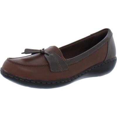 Женские коричневые лоферы Clarks Ashland Bubble 9,5 Extra Wide (E+, WW) BHFO 2877