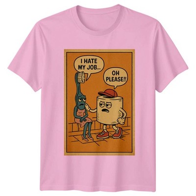 I Hate My Job Zahnbürste Toilettenpapier Herren T-Shirt Damen Tee Grafik...
