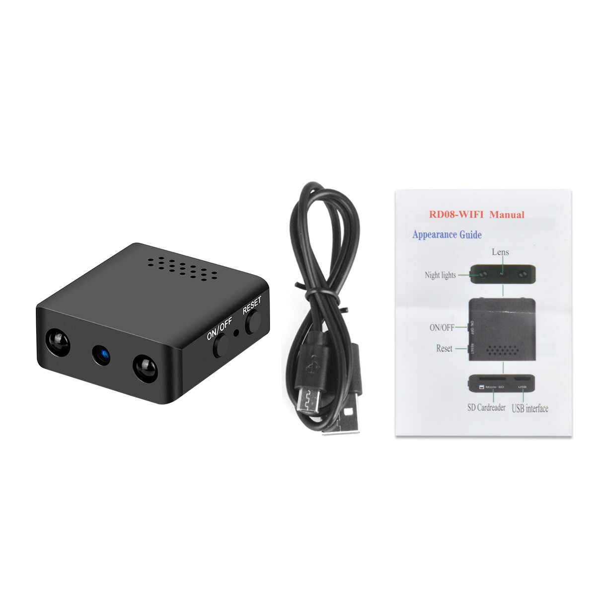 Mini WIFI Spy Camera HD 1080P Hidden IP Motion Night Vision Security Nanny Cam