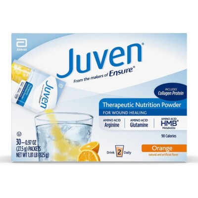 30 Pk Juven Therapeutic Nutrition Powder For Wound Healing - Orange Ex: JAN 2026