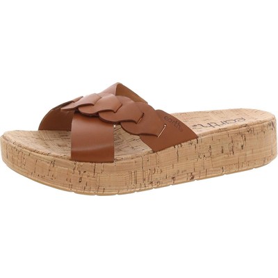 Earth Womens Scotti Slip On Open Toe Casual Platform Sandals BHFO 2738