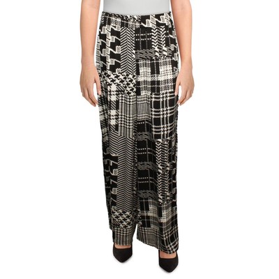 Patrizia Luca Womens Black Aztec Print Casual Palazzo Pants L BHFO 3877