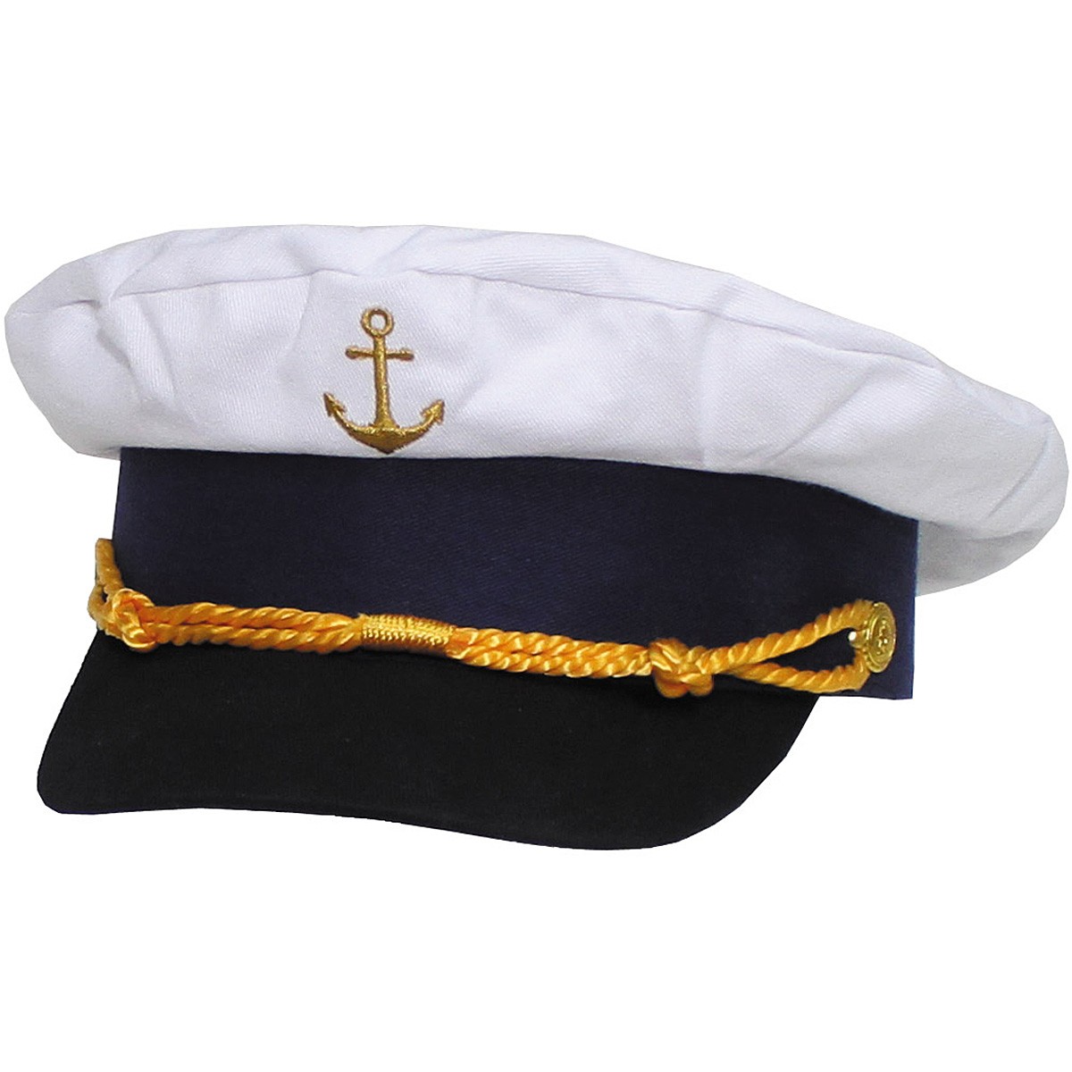 Marine Schirmmütze mit Anker bestickt, Gr. S/M oder L/XL