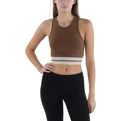 Helmut Lang Женская коричневая майка для фитнеса и йоги Athletic XS BHFO 9242