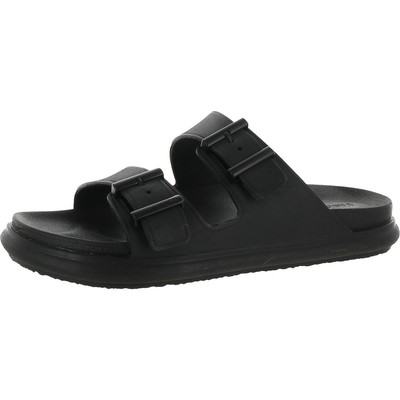 

Vince Womens Jady Buckles Slip On Casual Slide Sandals Shoes BHFO 4063, Black sy, Jady