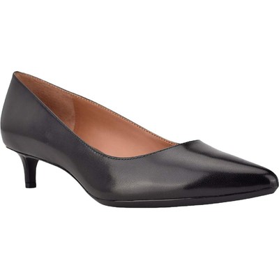 

Женские черные классические туфли-лодочки Calvin Klein Gabriana 7,5 средний (B,M) BHFO 3794, Black leather